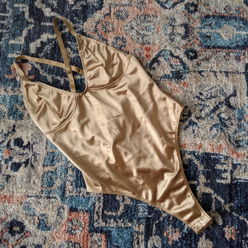 Forever 21 gold bodysuit